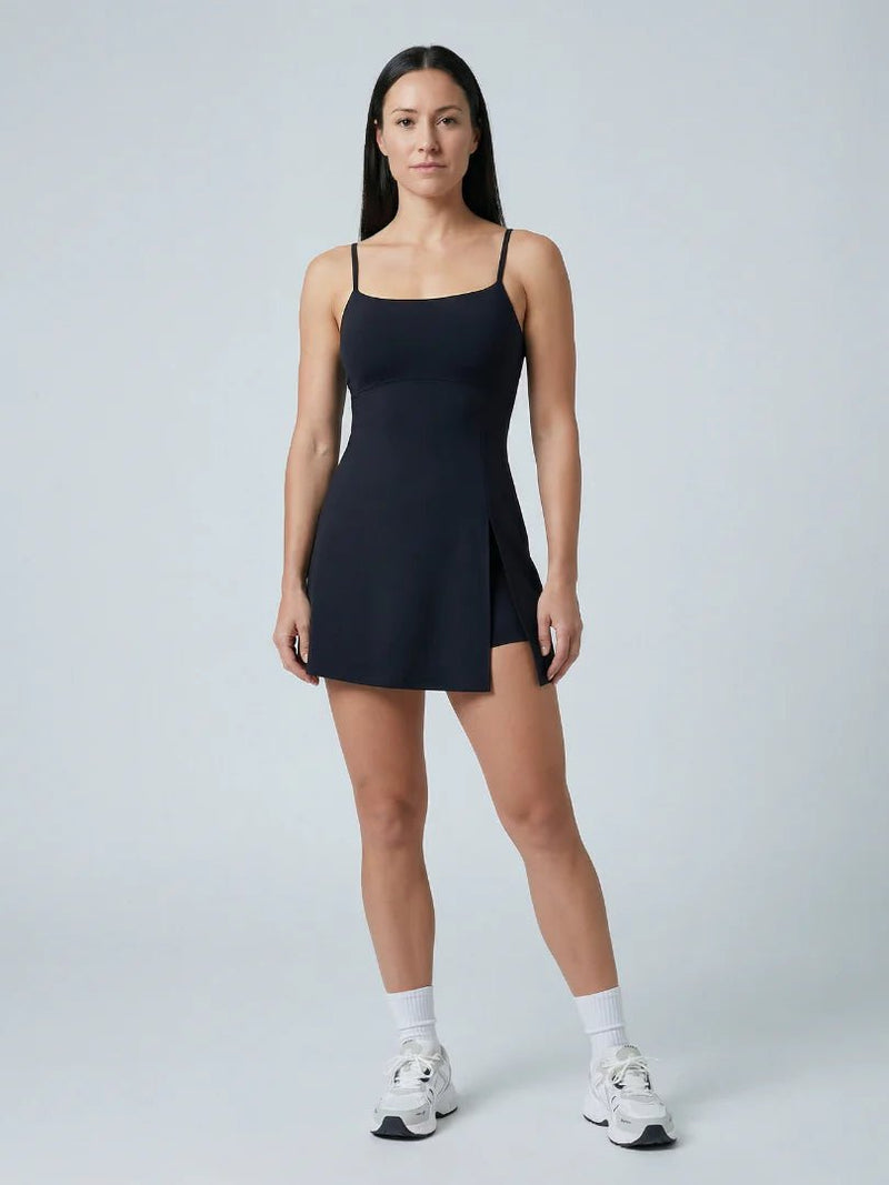 ELVAIN SMOOTH DEEP NECK TENNIS DRESS - Lavesna