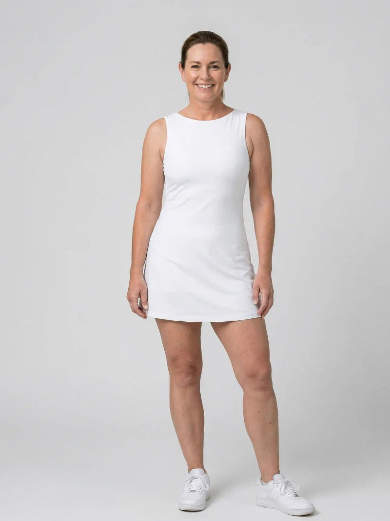 IRIE BOAT NECK FLARED TENNIS DRESS - Lavesna