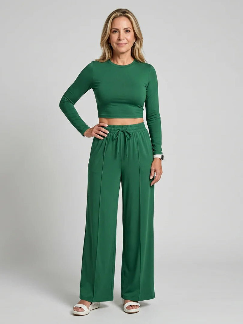 THE AVANA CROP PANTS SET - Lavesna