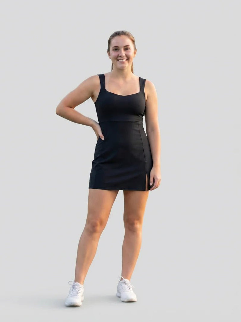 VELUNE SQUARE NECK TENNIS DRESS - Lavesna