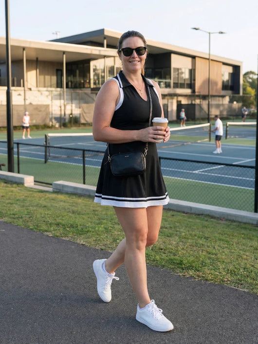 CALUNE COLLARED SKIRT TENNIS DRESS - Lavesna