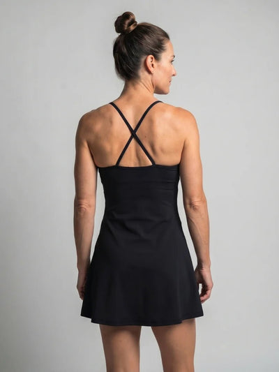 DAYA STRAP FLARED TENNIS DRESS - Lavesna