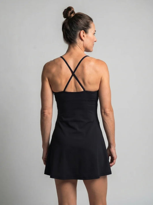 DAYA STRAP FLARED TENNIS DRESS - Lavesna