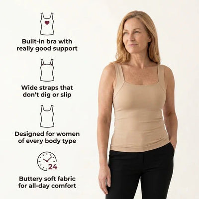 Lavesna's Built-In Bra Comfort Shaper Tank - Lavesna