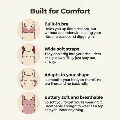 Lavesna's Built-In Bra Comfort Shaper Tank - Lavesna