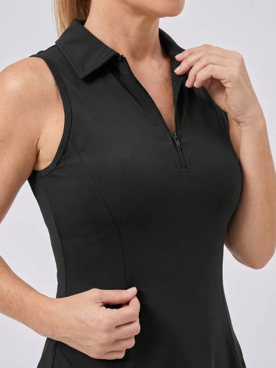 NORELLE ZIP FRONT TENNIS DRESS - Lavesna