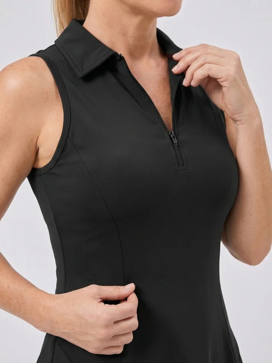 NORELLE ZIP FRONT TENNIS DRESS - Lavesna