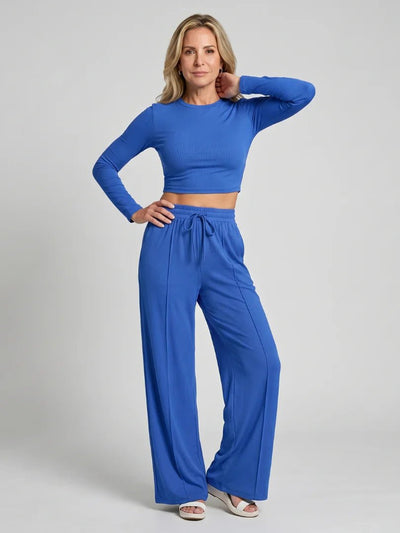 THE AVANA CROP PANTS SET - Lavesna