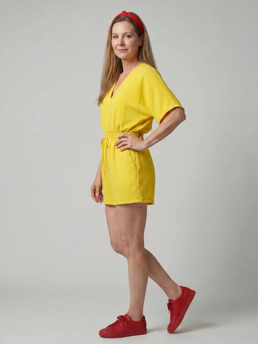 THE CLIONA COLD SHOULDER ROMPER - Lavesna