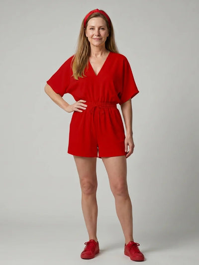 THE CLIONA COLD SHOULDER ROMPER - Lavesna