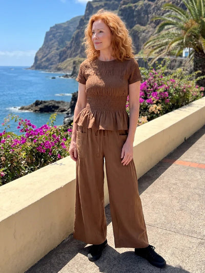 THE EIRENE PEPLUM PANTS SET - Lavesna