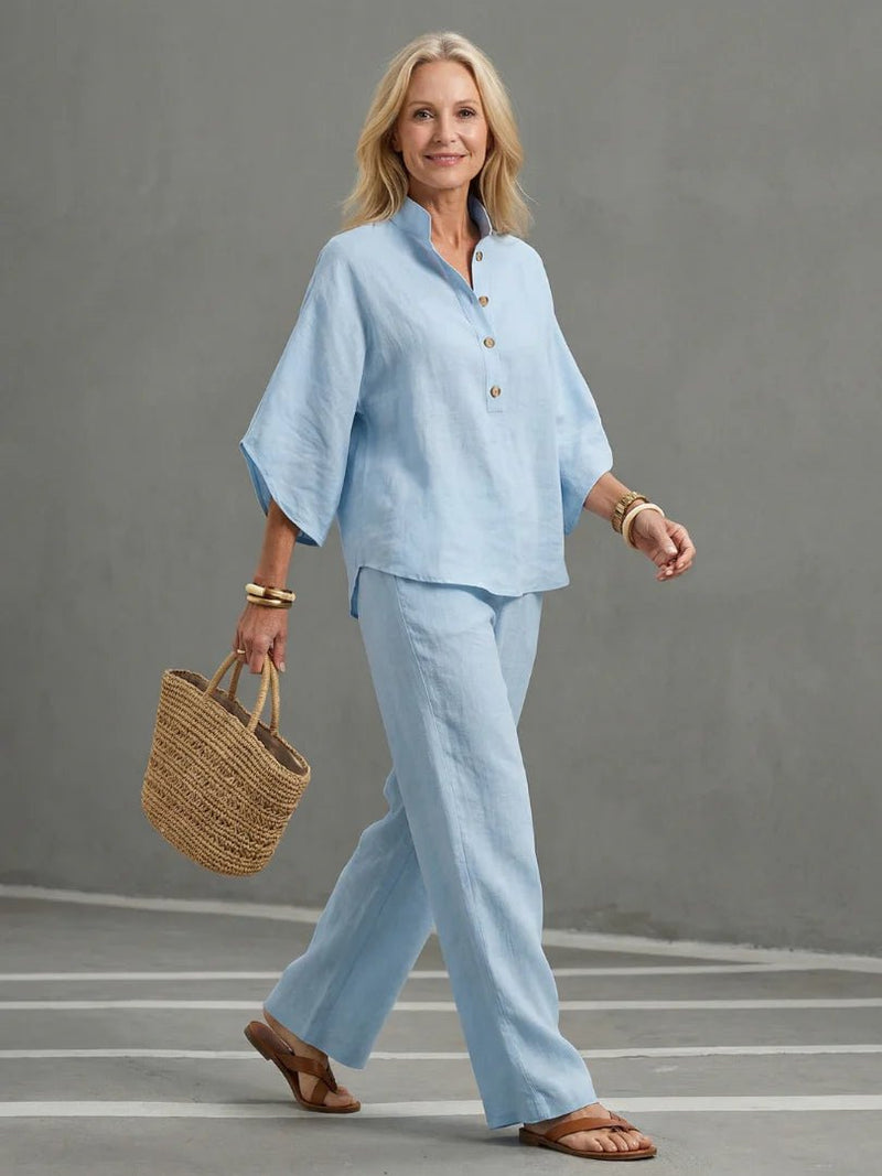 THE NADIA RELAXED TROUSER SET - Lavesna
