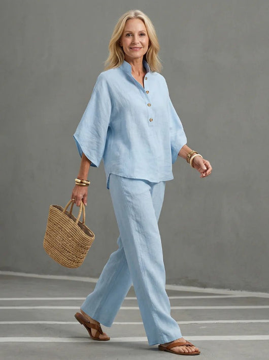 THE NADIA RELAXED TROUSER SET - Lavesna