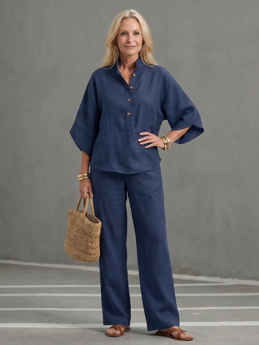 THE NADIA RELAXED TROUSER SET - Lavesna
