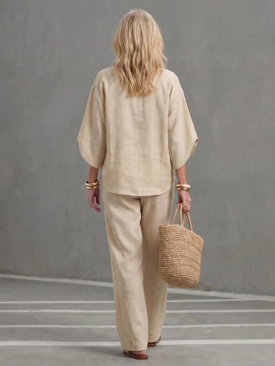 THE NADIA RELAXED TROUSER SET - Lavesna