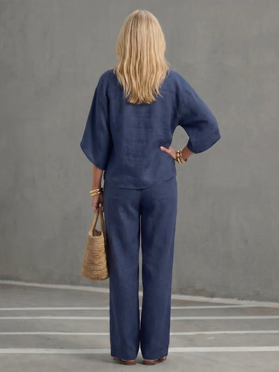 THE NADIA RELAXED TROUSER SET - Lavesna