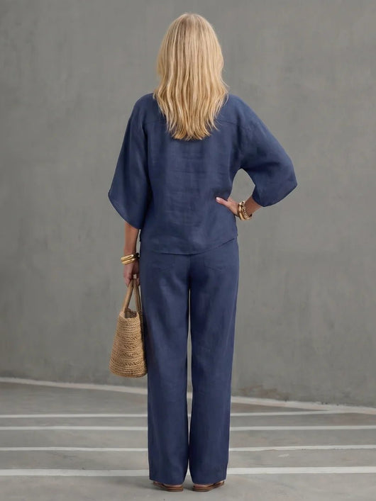 THE NADIA RELAXED TROUSER SET - Lavesna