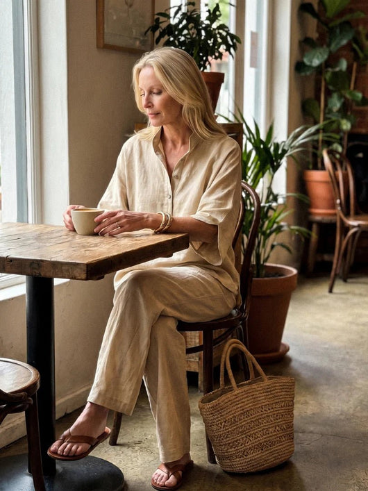 THE NADIA RELAXED TROUSER SET - Lavesna