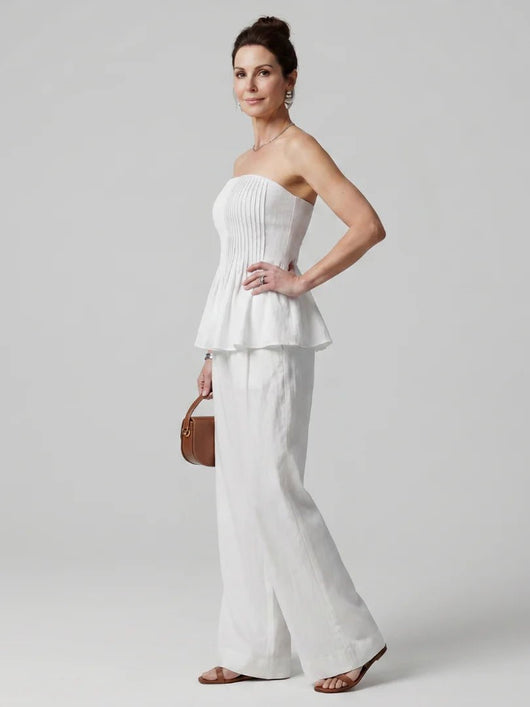 THE RILA STRAPLESS SMOCK SET - Lavesna