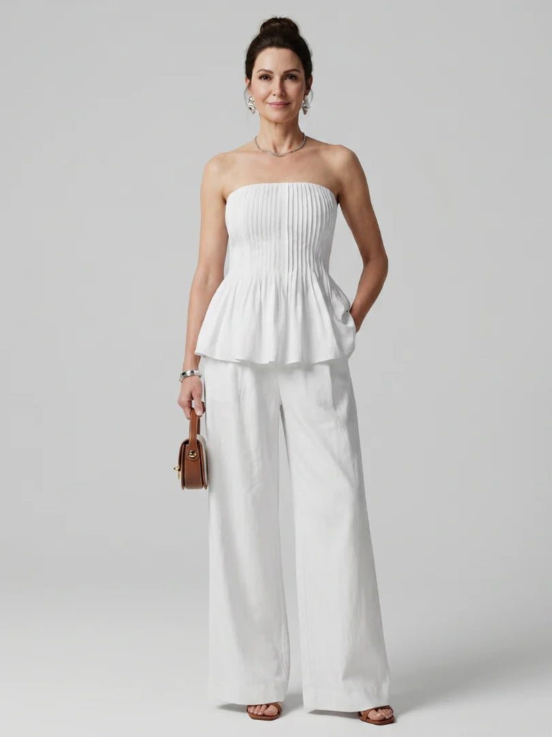THE RILA STRAPLESS SMOCK SET - Lavesna