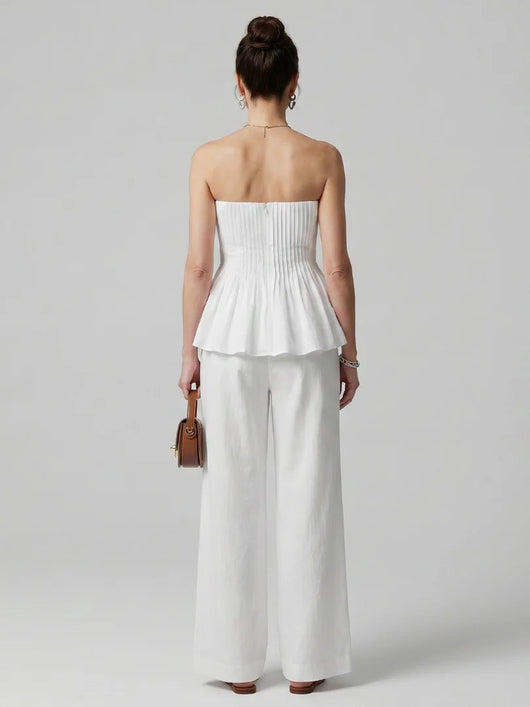 THE RILA STRAPLESS SMOCK SET - Lavesna