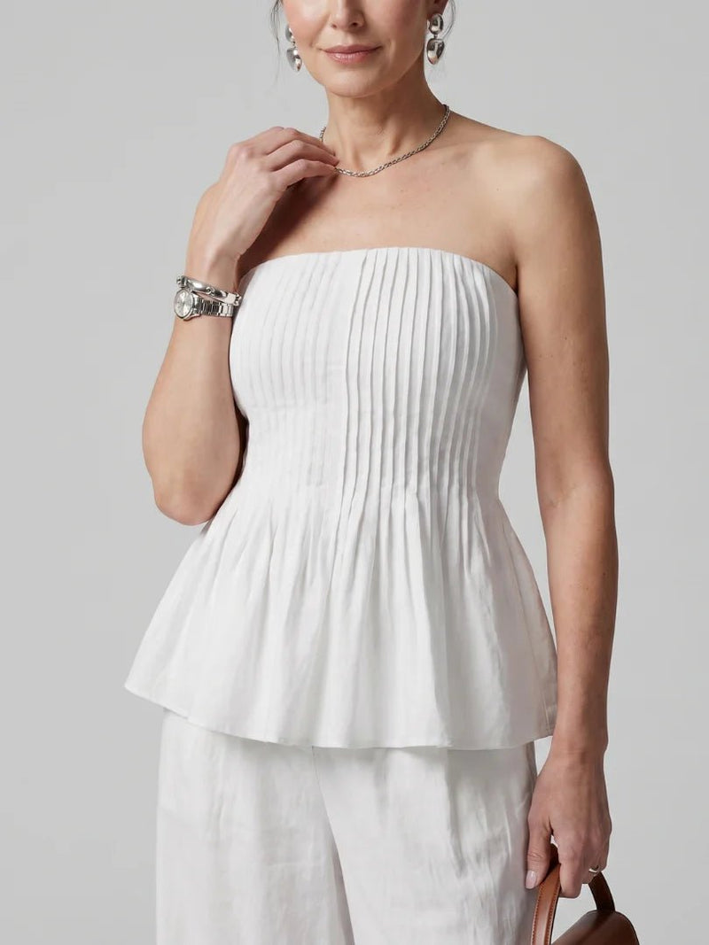 THE RILA STRAPLESS SMOCK SET - Lavesna