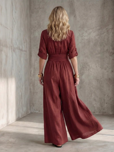 THE VERA WIDE LEG JUMPSUIT - Lavesna