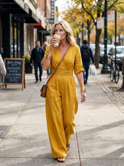 THE VERA WIDE LEG JUMPSUIT - Lavesna