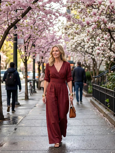 THE VERA WIDE LEG JUMPSUIT - Lavesna