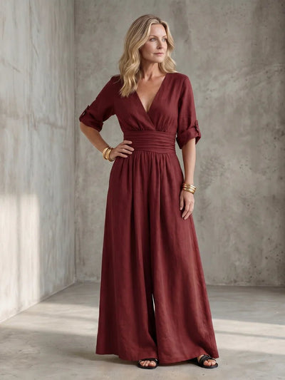 THE VERA WIDE LEG JUMPSUIT - Lavesna