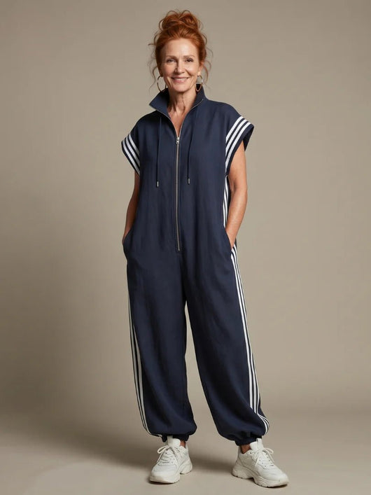 THE ZOLA STRIPE JUMPSUIT - Lavesna