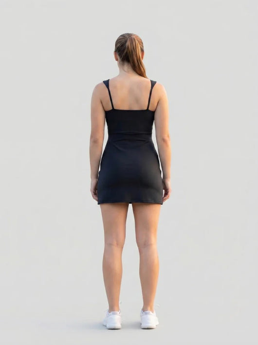VELUNE SQUARE NECK TENNIS DRESS - Lavesna