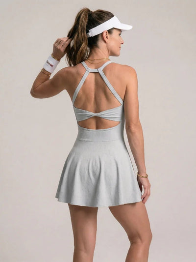 ZERELLE STRAPPY BACK TENNIS DRESS - Lavesna